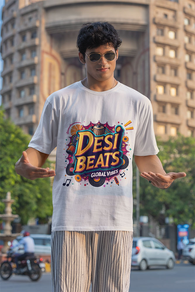 Desi Vibes Classic - Men's Round Neck Tee - Image 6