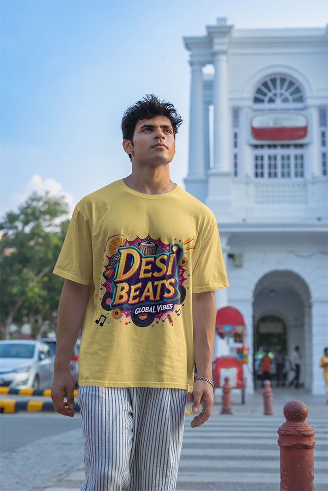 Desi Vibes Classic - Men's Round Neck Tee - Image 2