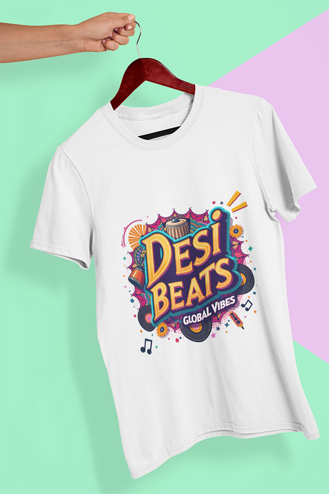 Desi Vibes Classic - Men's Round Neck Tee - Image 4