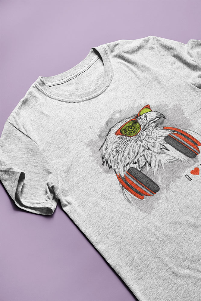 Eagle Beats - Men's Round Neck Tee - Image 4