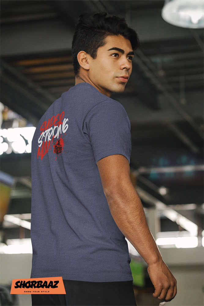 Super Strong Man Tee - Men's Round Neck - Image 3