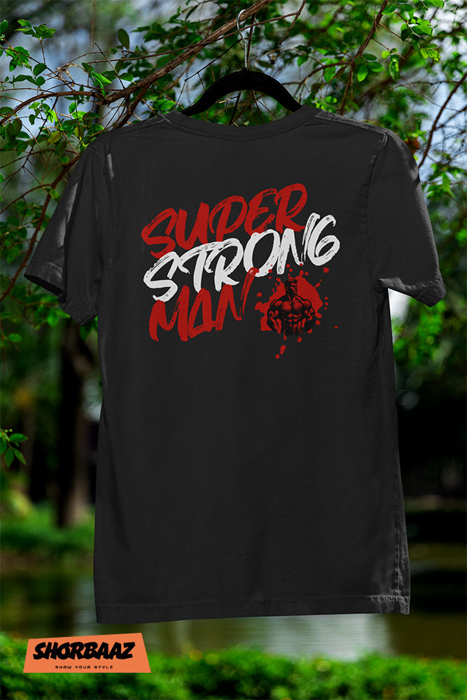 Super Strong Man Tee - Men's Round Neck - Image 5